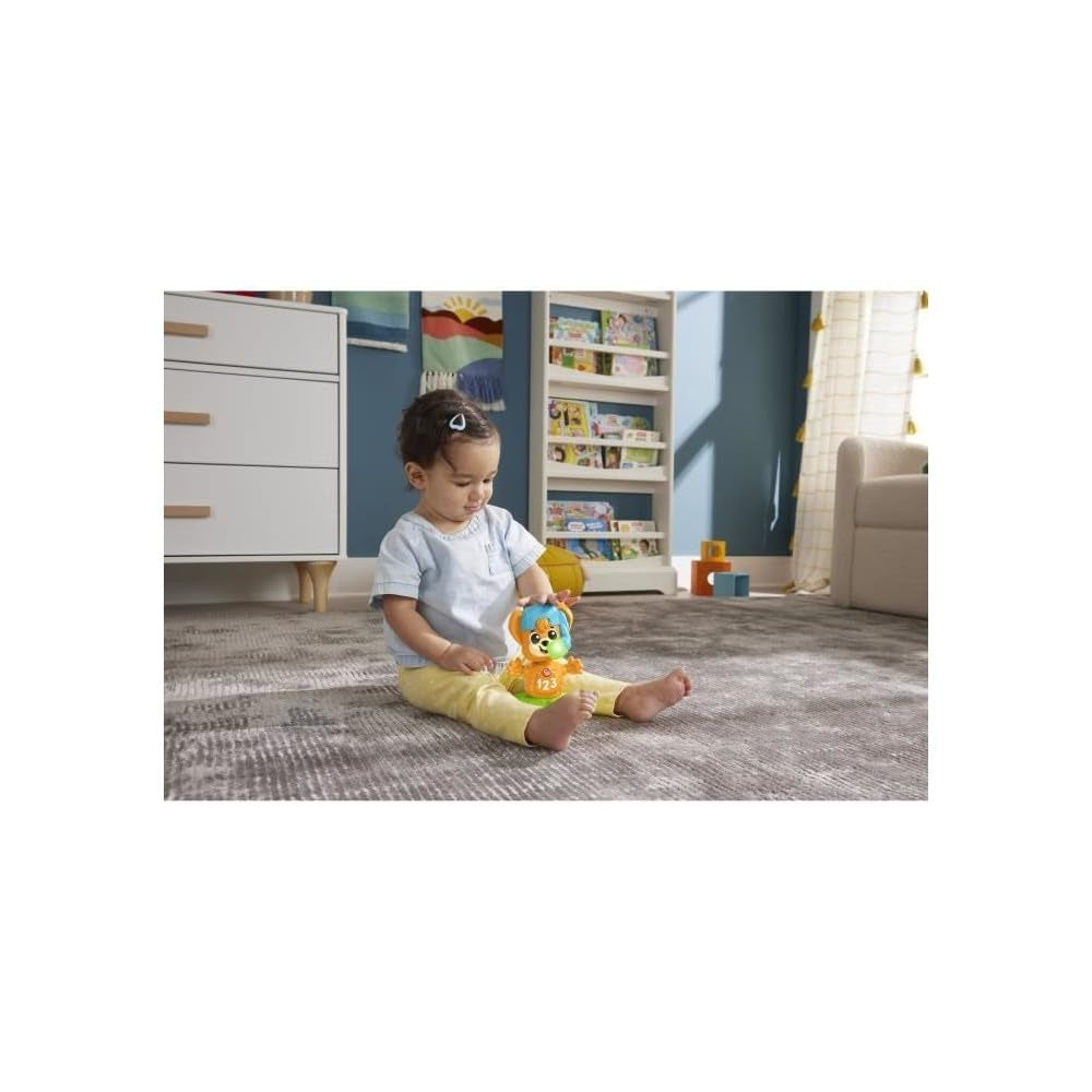 Fisher-Price Sync Squad fox toonbankspeelgoed, speelgoed voor baby's en peuters met muziek en interactieve verlichting, vanaf 9 maanden, Franse versie, HYK94 Jucarii Bebe Naty Shop