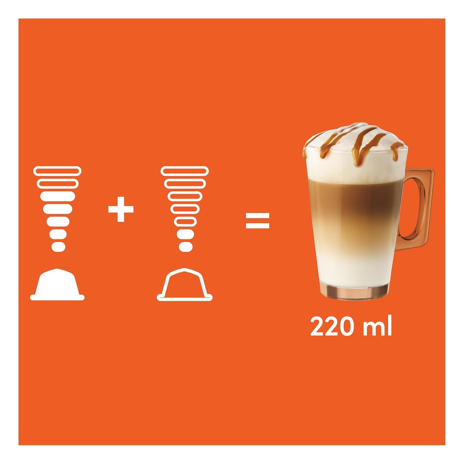 NESCAFÉ DOLCE GUSTO Latte Macchiato Caramel Kaffeekapseln 3er-pakket (3 x 16 Kapseln)