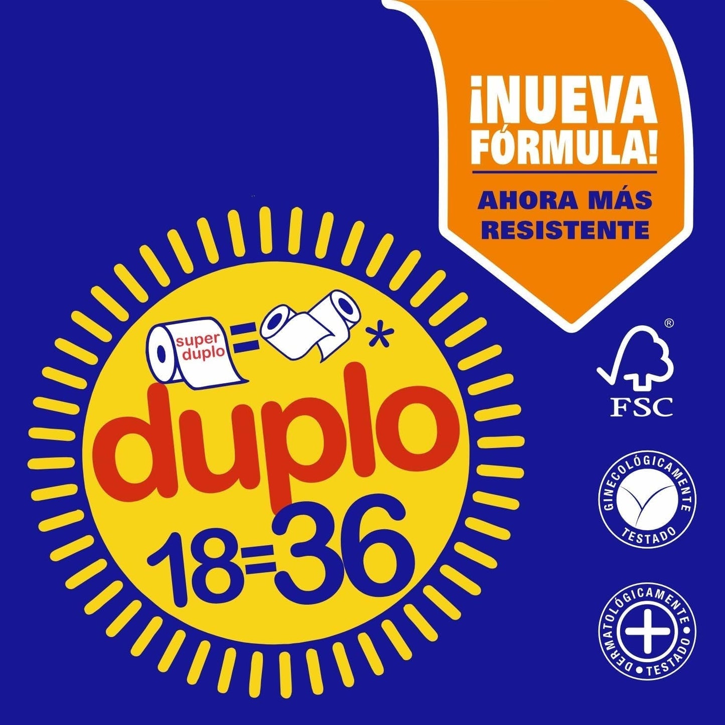 Renova dubbel toiletpapier, 18 rollen