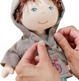 HABA Lian pop - Zachte stoffen pop 30 cm, ideaal voor baby's en peuters, wasbaar en gemakkelijk aan- en uit te kleden, vanaf 18 maanden - 1302109001
