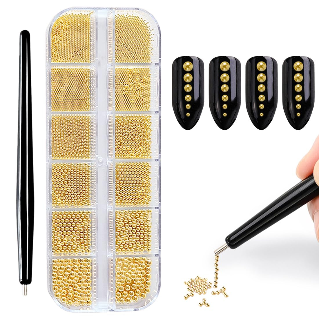 100 stuks 3D Blume Nagel Charms Nägel Zubehör Nageldesign Glitzersteine ​​Nailart Strasssteine ​​Flower Nail Charms Lichtgevende Bloem Nail Art Charms Bunte Blumen Deko Nagel Steinchen Flowers Nail