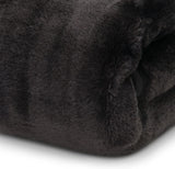 Amago - Comfortabele deken, kasjmierlook, 180 X 220 cm - Zwarte bedden en dekens Besuche den Gözze-Store