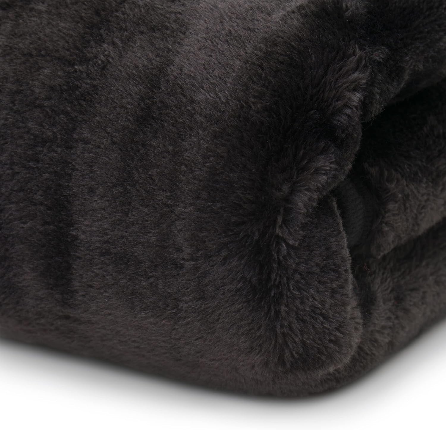 Amago - Comfortabele deken, kasjmierlook, 180 X 220 cm - Zwarte bedden en dekens Besuche den Gözze-Store