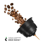 Nescafè Dolce Gusto, 96 Kaffeekapseln mit dem Nescafè-Dolce-Gusto-System compatibel - Il Caffè Italiano - Mischung Firenze, Intensität 9