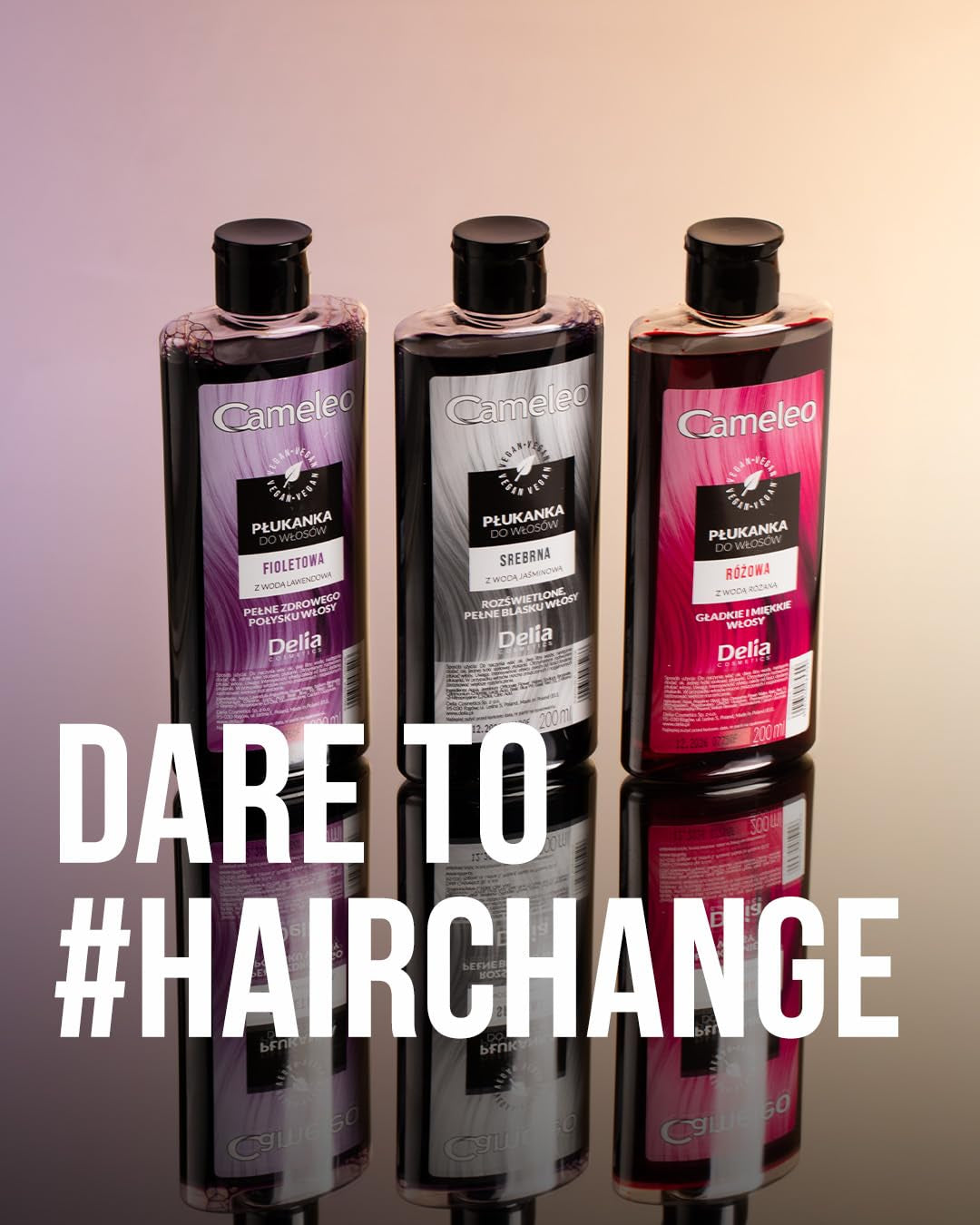 Cameleo - Roze Water Roze Haar Tonic Geen gele tint Semi-permanente haarkleuring - Voor blond en grijs haar - Kleur en verzorging - Vrij van parabenen | 200 ml Naty Shop haarverf