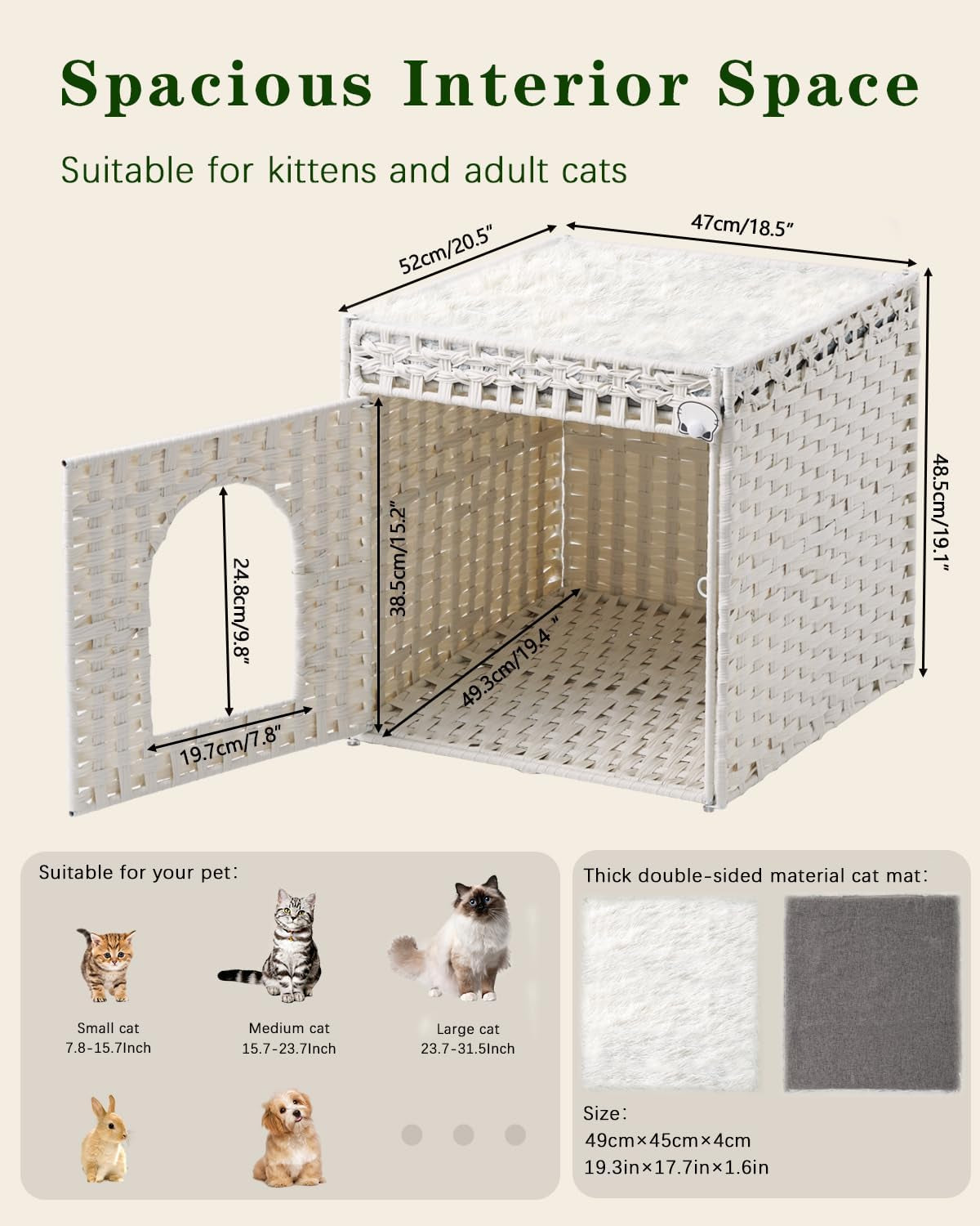Dekens en meubels, Huisdieren, Grotten & Huizen, Katten, Kattenbedden, Katten - bedden, matrassen