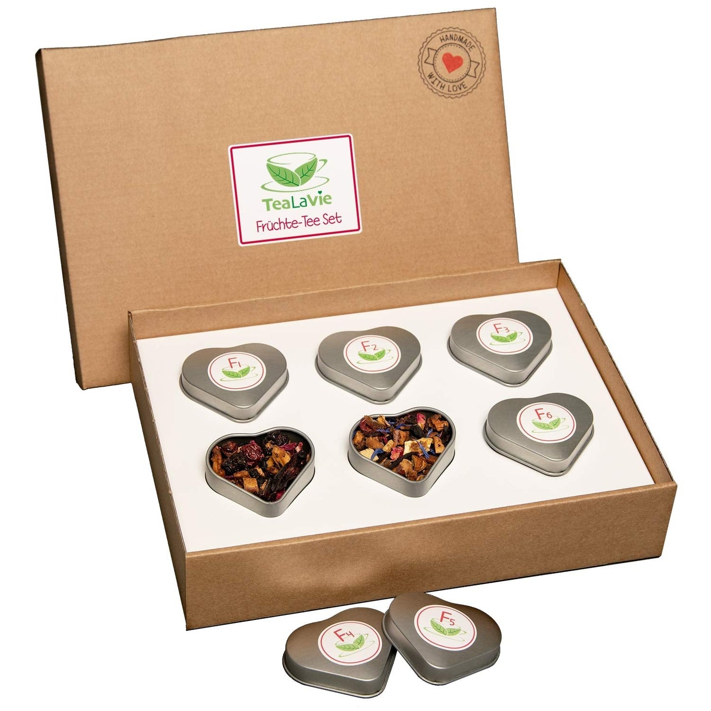 Tealavie Cadeauset van 6 fruitthee (60g) Proefset Geschenkdoos Bedankcadeau-ideeën voor vrouwen Collega's Moederdag 2024