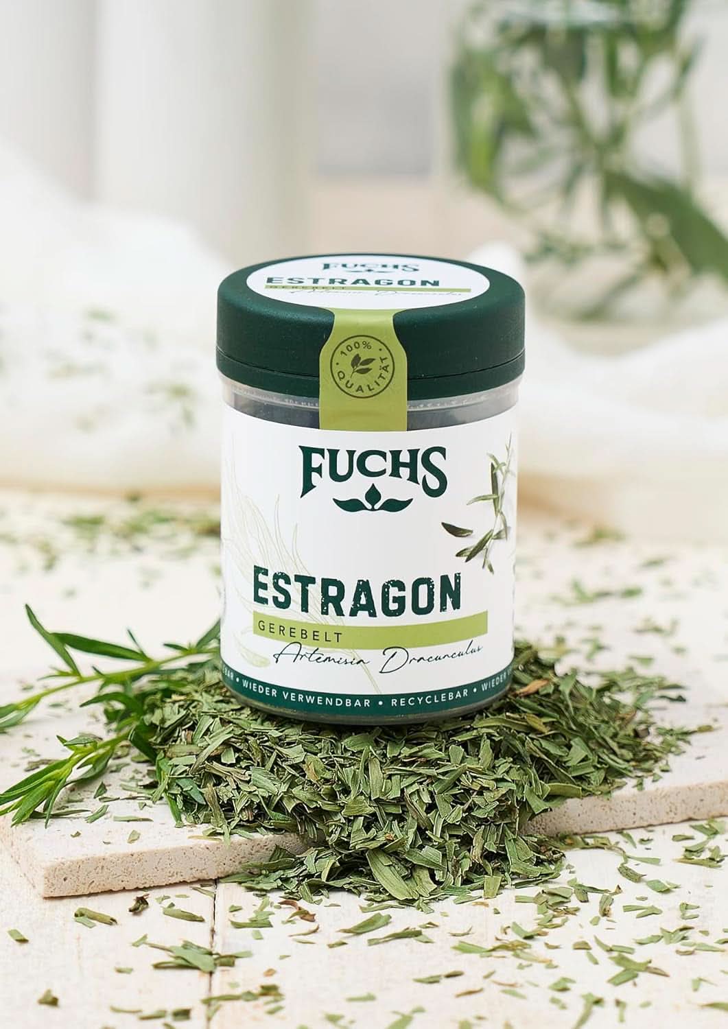 Fuchs, dragon, Franse kruiden voor het verfijnen van salades of Hollandaisesaus, 10 gram Condimente Naty Shop