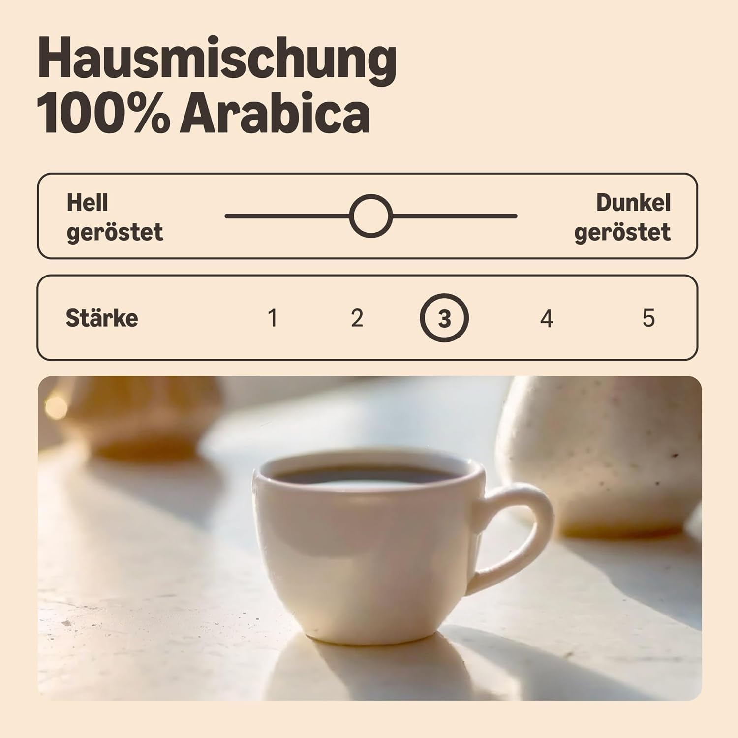door Amazon Kaffeebohnen, Mittlere Röstung, 100% Arabica, Amaretto, 2kg (2 verpakkingen met 1kg)