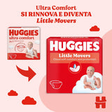 Huggies Ultra Comfort/Little Movers luiers, maat 3 (4-9 kg), Disney Design, absorberend, volledige bescherming, 126 stuks