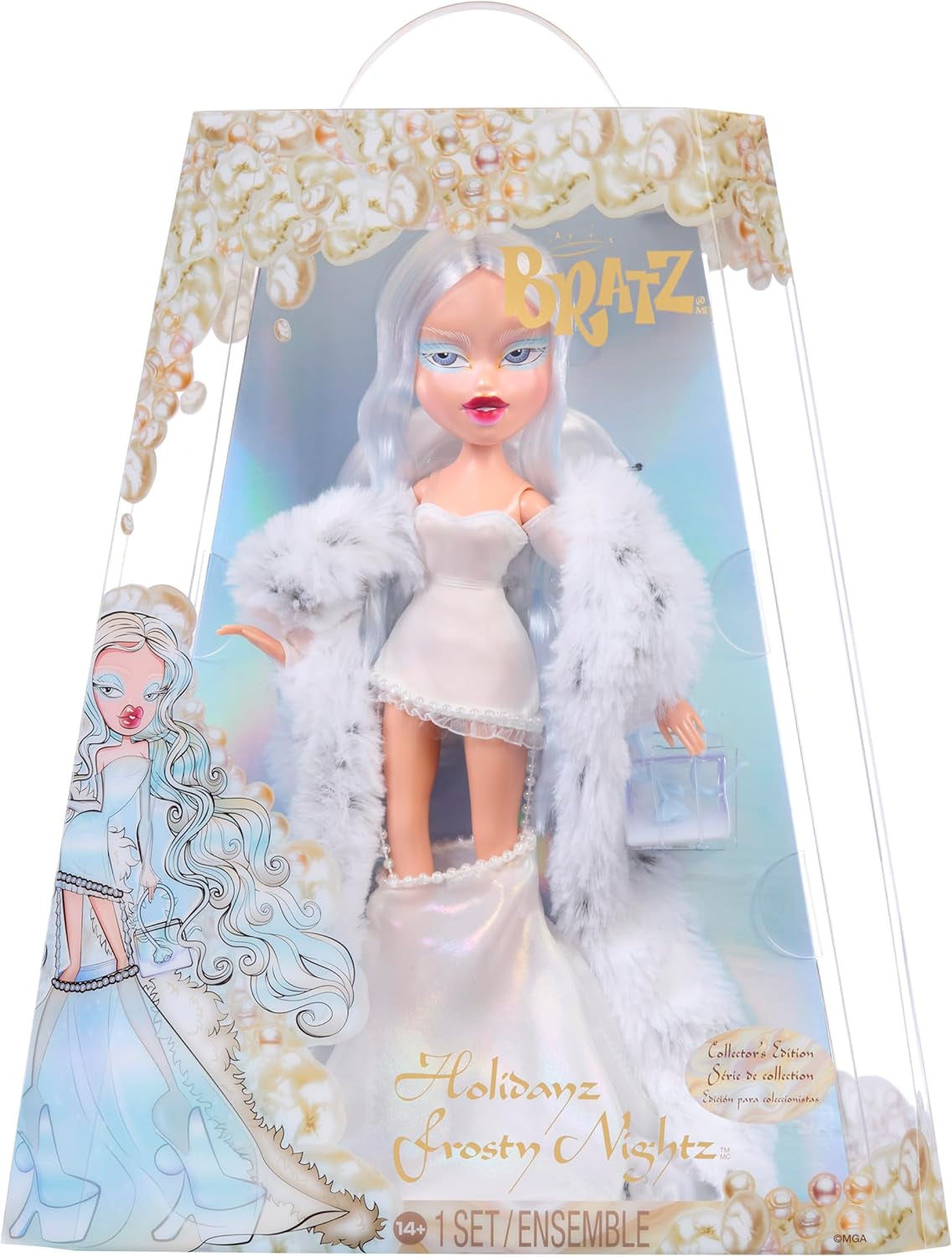 Bratz Holidayz Frosty Nightz - Chloe Doll (Collector's Edition) met echte outfits en accessoires