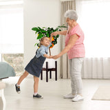 Relaxdays Bamboe bloemenstandaard, individueel verstelbaar, voor bloempotten tot 32 cm, plantenstandaard, H: 35,5 cm, bruin, 1 stuk 10028823