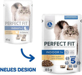 PERFECT FIT™ Zakjes voor katten, binnen, met kip, 12 x 85 g