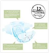 Pure & Nature Biologische Luiers Maat 6 XL (17-28kg) Maanddoos 84 Biologische Luiers