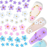 3D bloemnagels, 6 rasters, bloemnagelbedels, acryl nagelsteentjes, nagelaccessoires, DIY lente nageldecoraties