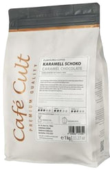 ® Koffie Karamel Chocolade in een zak van 1 kg, met hele bonensmaak