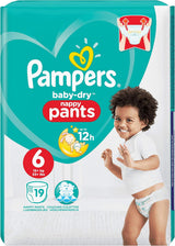 Pampers Baby-Dry luiers, maat 8, 43 luiers, vanaf 19 kg, Jumbo+ pak
