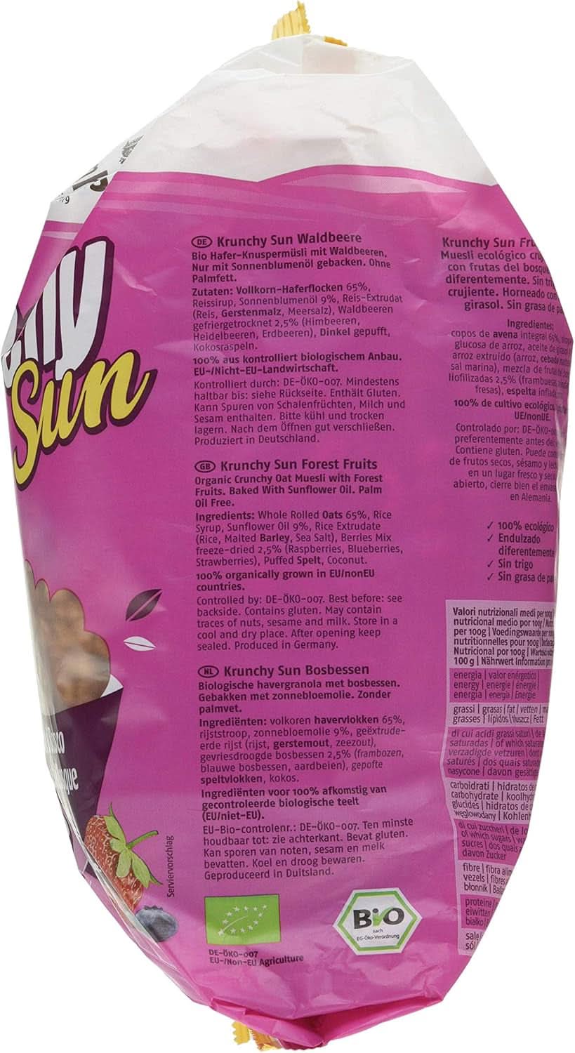 Barnhouse Muesli Krunchy Sun Fruits, 750 gram Cereal Naty Shop