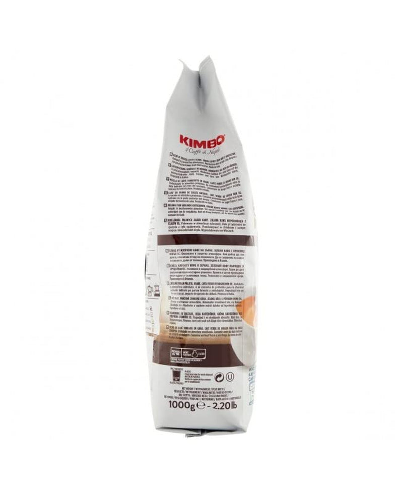 3x Espresso Classico koffiebonen, medium gebrand, hele koffiebonen, medium gebrand, zak van 1 kg, napolitaanse koffie