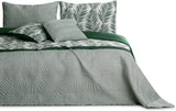 Ameliahome Sprei Sprei 170X210 Cm Dubbelzijdig Onderhoudsvriendelijk Sprei Plantpatroon Groen Wit Tropisch Bonaire Bedden en Dekens Besuche den AmeliaHome-Store Tropical Bonaire Groen Wit 170 X 210