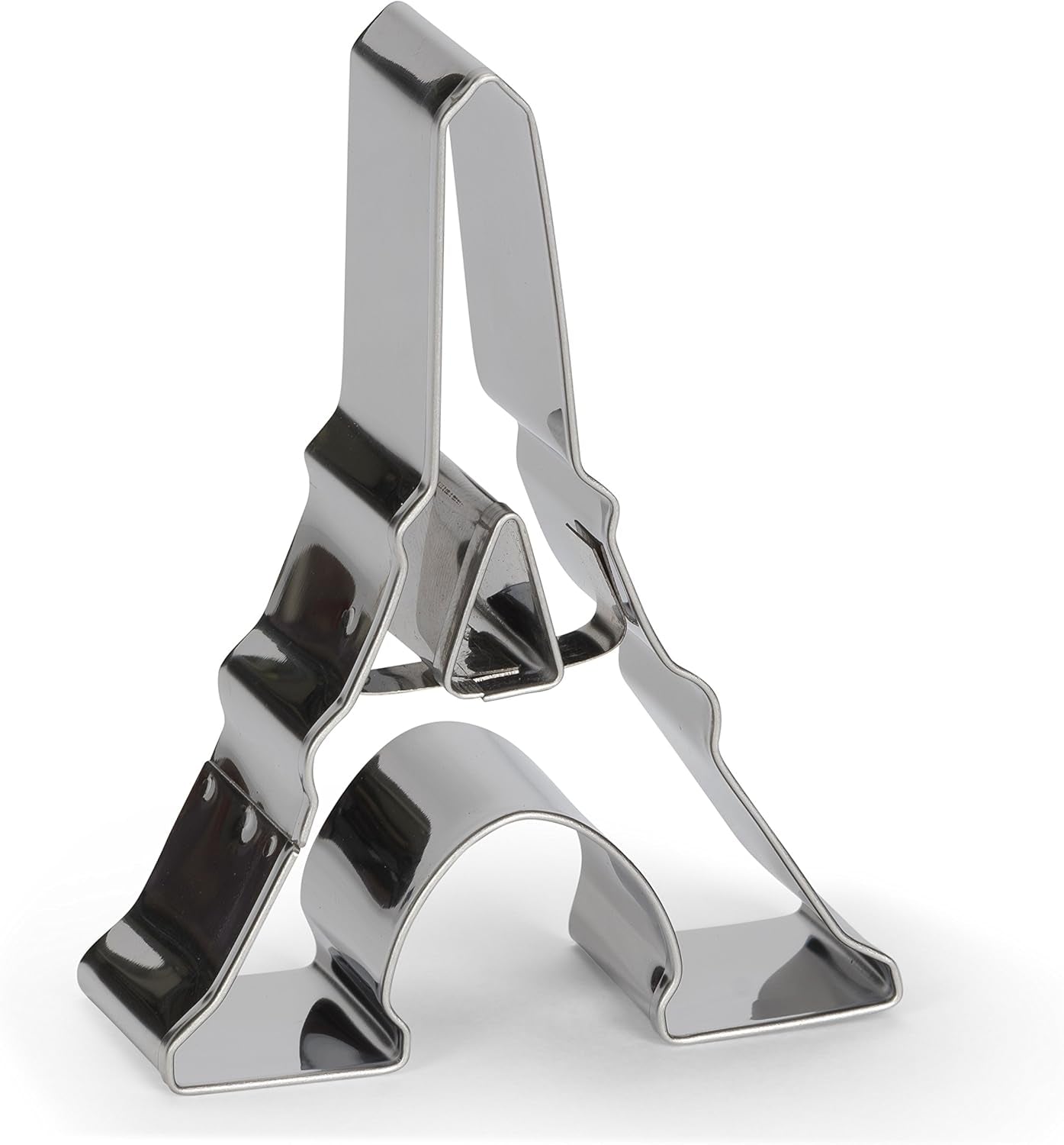 Koekjesblik Eiffeltoren, roestvrij staal, zilver, 8 x 8 x 8 cm
