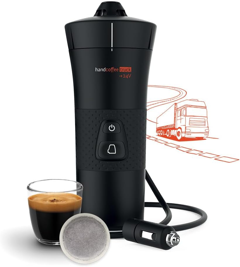 Handpresso - Handkoffiewagen 21010 | Espressomachine met Senseo capsules voor vrachtwagens 24V | 24V vrachtwagen-espressomachine, reiscapsule-espressomachine | 24V vrachtwagen-espressomachine voor op reis