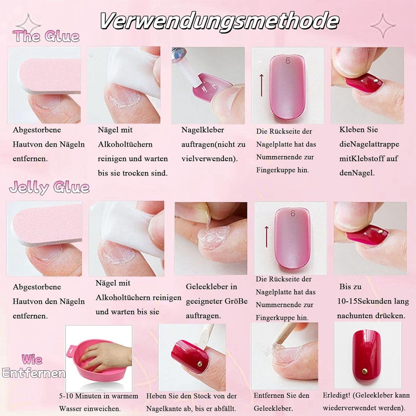 24 stuks roze effen kleur nepnagels zelfklevende neutrale nepnagels medium vierkant zachte gel voor vrouwen diy volledige dekking glitter nepnagels