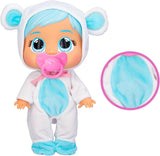 Cry Babies Loving Care Kristal-pop, Kristal Loving Care-babypop met 3 accessoires voor doktersspel, verpleging, huilen met echte tranen, speelgoed voor baby's van 18 maanden