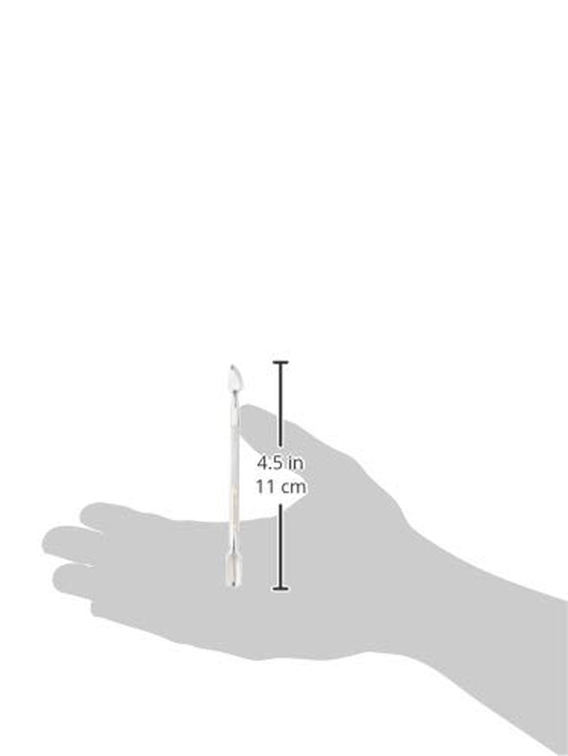 Nagelriemschuiver en nagelreiniger, professioneel manicure-/pedicuregereedschap, dubbelkoppig roestvrij staal, perfect voor overgroeide nagelriemen, reinigt onder/rond de nagel, verwijdert nagellak