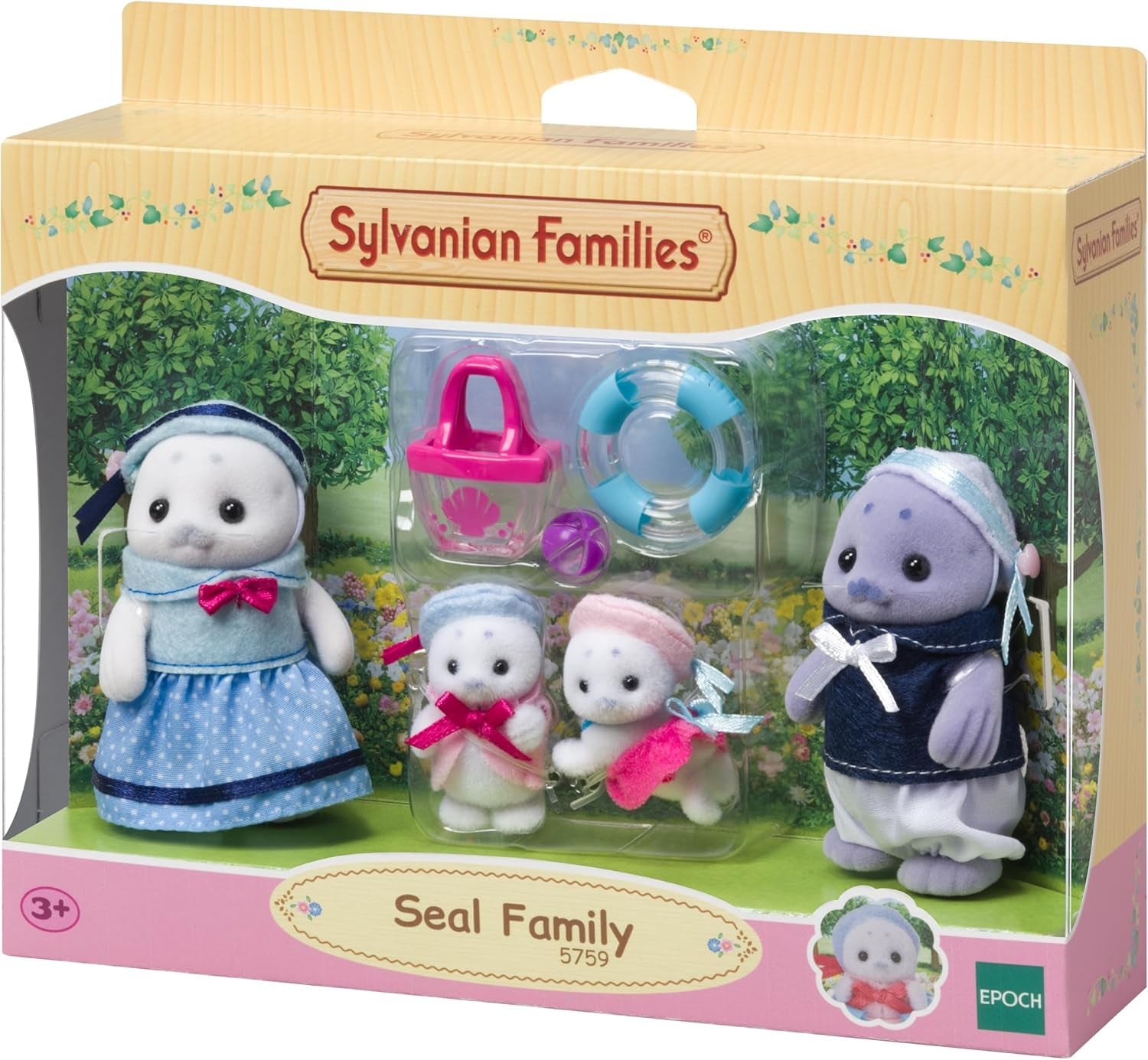 Sylvanian Families - 5759 Seal Family dierenfiguur Gedetailleerd speelgoed voor kinderen vanaf 3 jaar