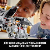 LEGO Star Wars At-Te Walker mobiel speelgoedmodel minifiguurset inclusief 3 Clone Troopers, Battle Droids en Dwarf Spider Droid 75337 Bouwsets Bekijk de LEGO-Store
