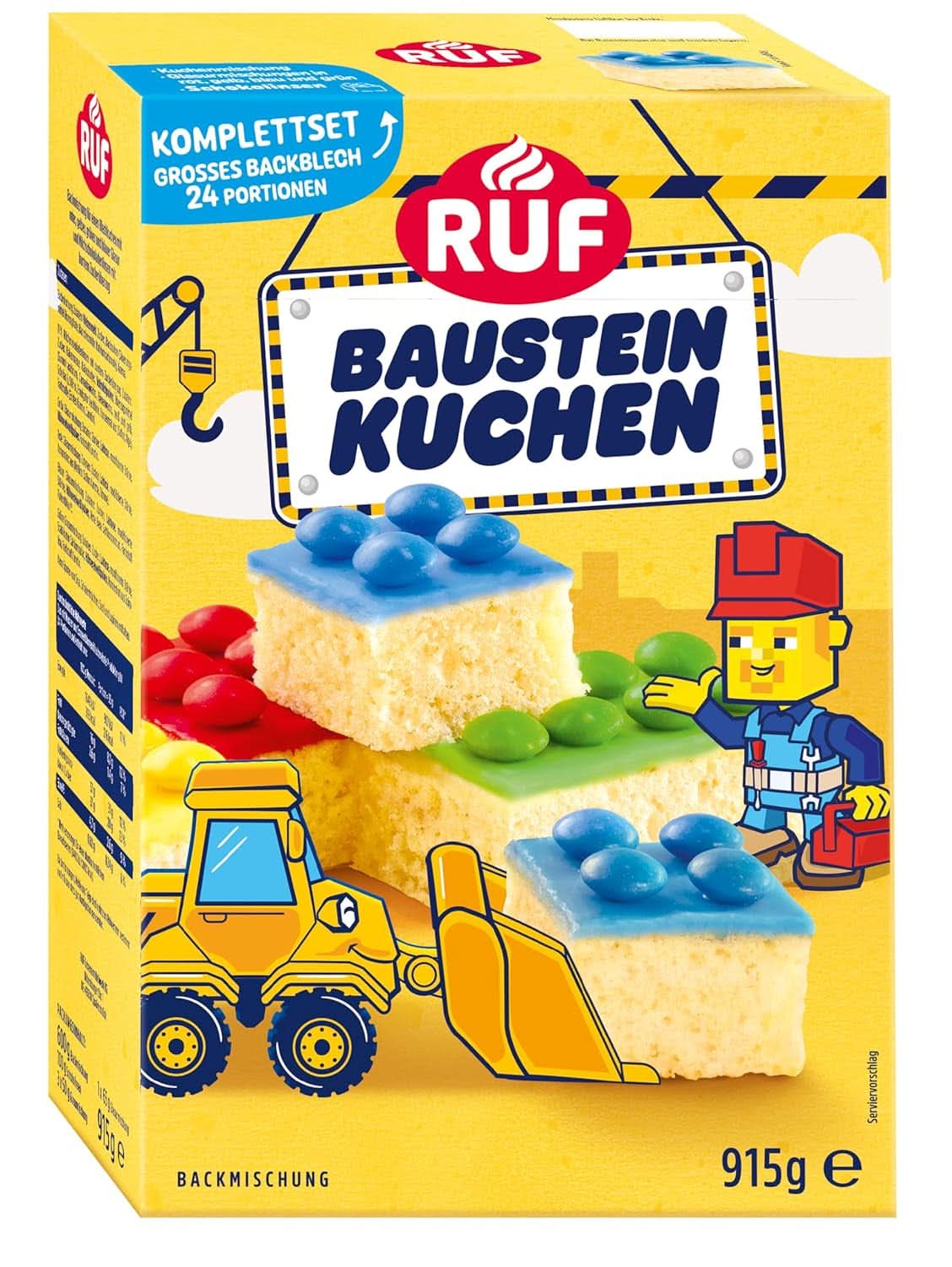 RUF Mix voor taarten, diverse kleuren Glazuren en Decor Naty Shop 915 gram Constructor's Cake