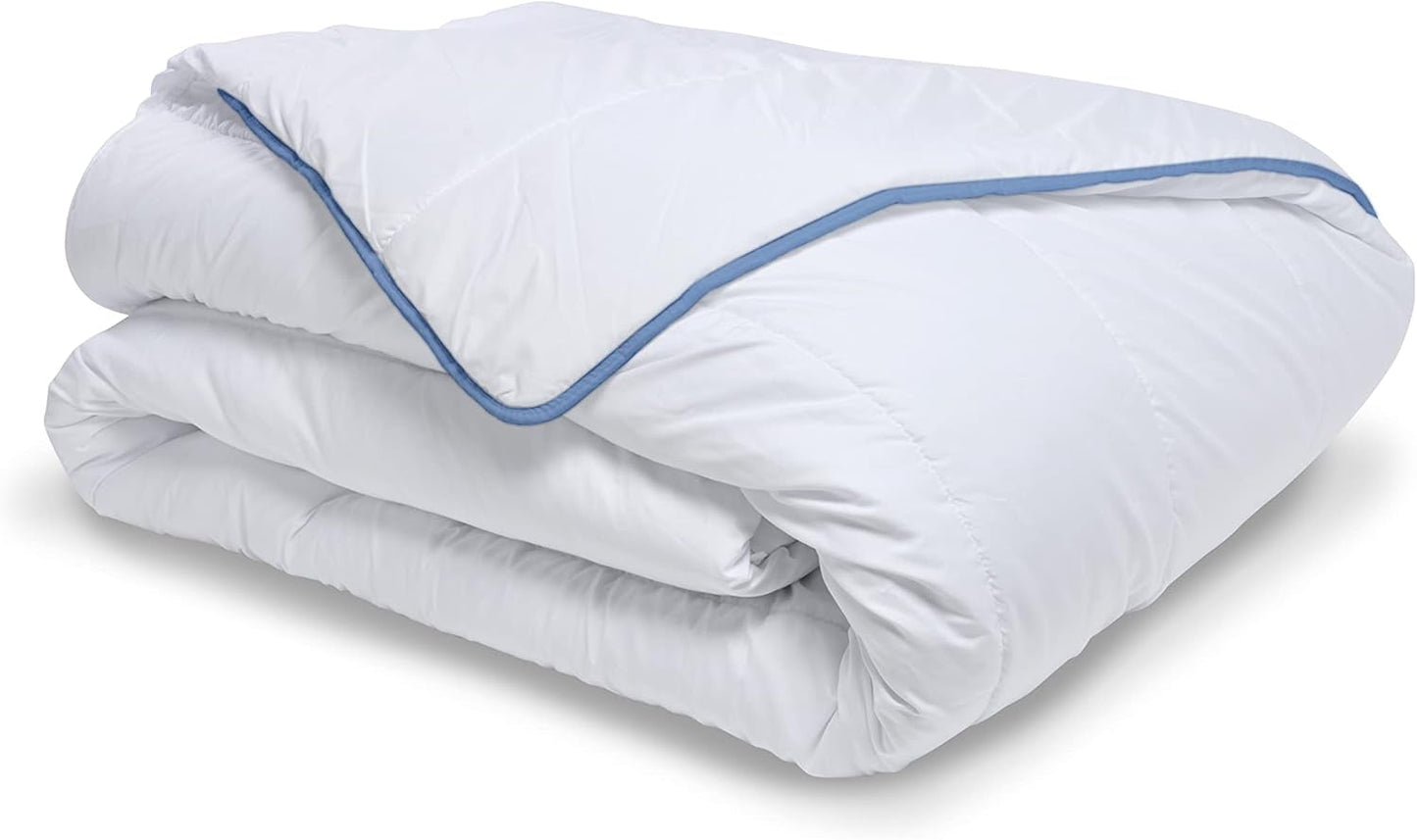 Bleu Câlin Warm dekbed voor 1 persoon "Gamme Signature", zachte microvezelhoes, 140 X 200 cm Dekbedden en dekbedden Naty Shop 140 X 200 Cm