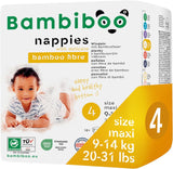 Bambiboo Mini Wegwerpluiers Huidvriendelijk met Zachte Bamboevezel Navelopening - Luiers voor pasgeborenen - Wegwerpluiers voor pasgeborenen - Huidbescherming - Maat 2, 25 stuks