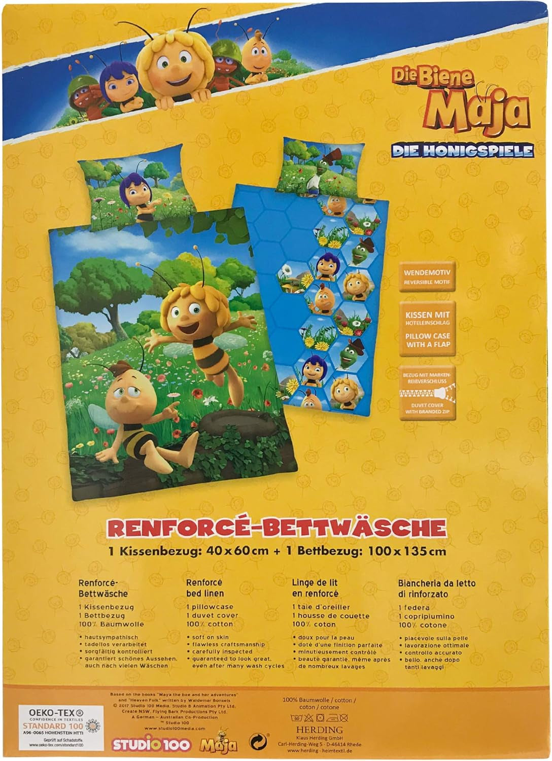 Beddengoed voor kinderen, Albinuta Maya, katoen/versterkt Beddengoed - kinderen Naty Shop