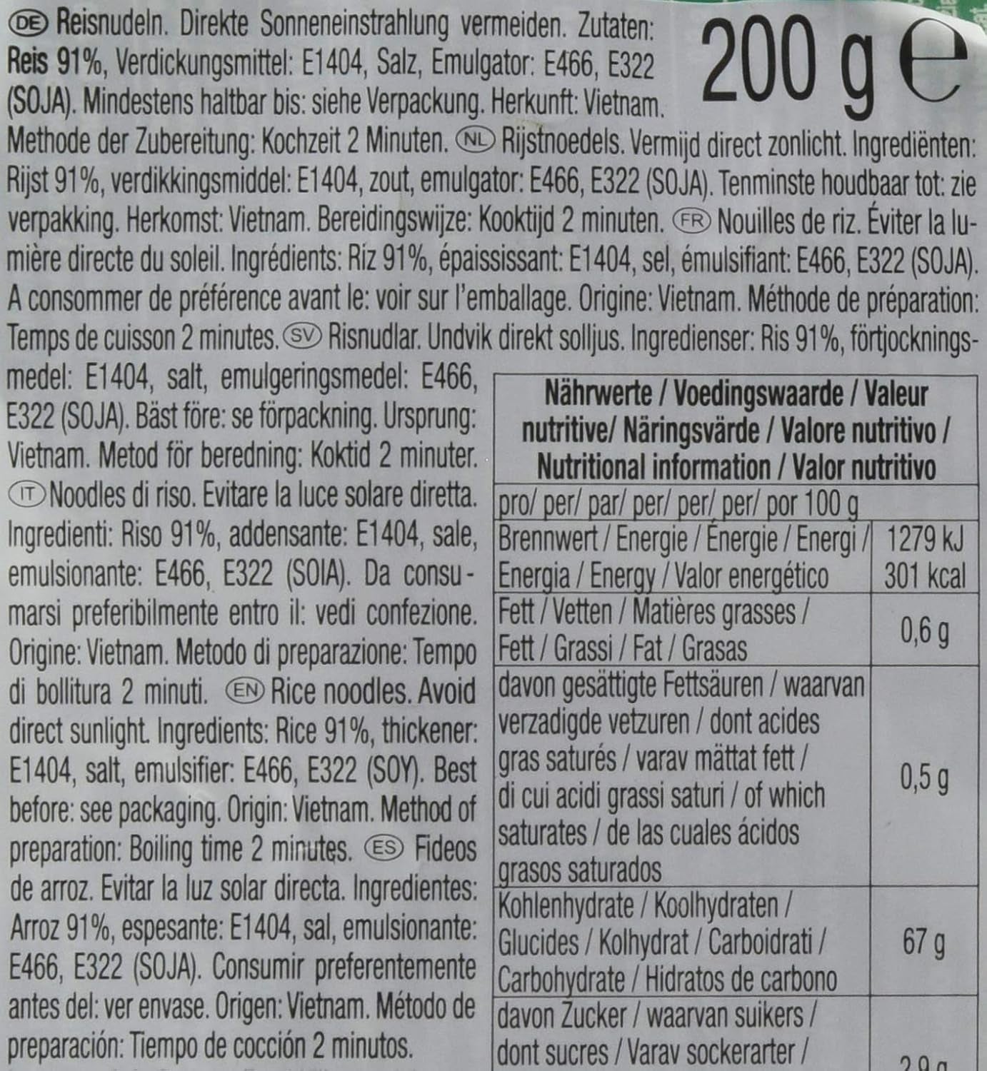 ACECOOK - OF RIJSTNOEDELS - (1 X 200 GR)