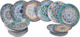 18-delig porseleinen servies, 6 verschillende bordensets, Andalusië