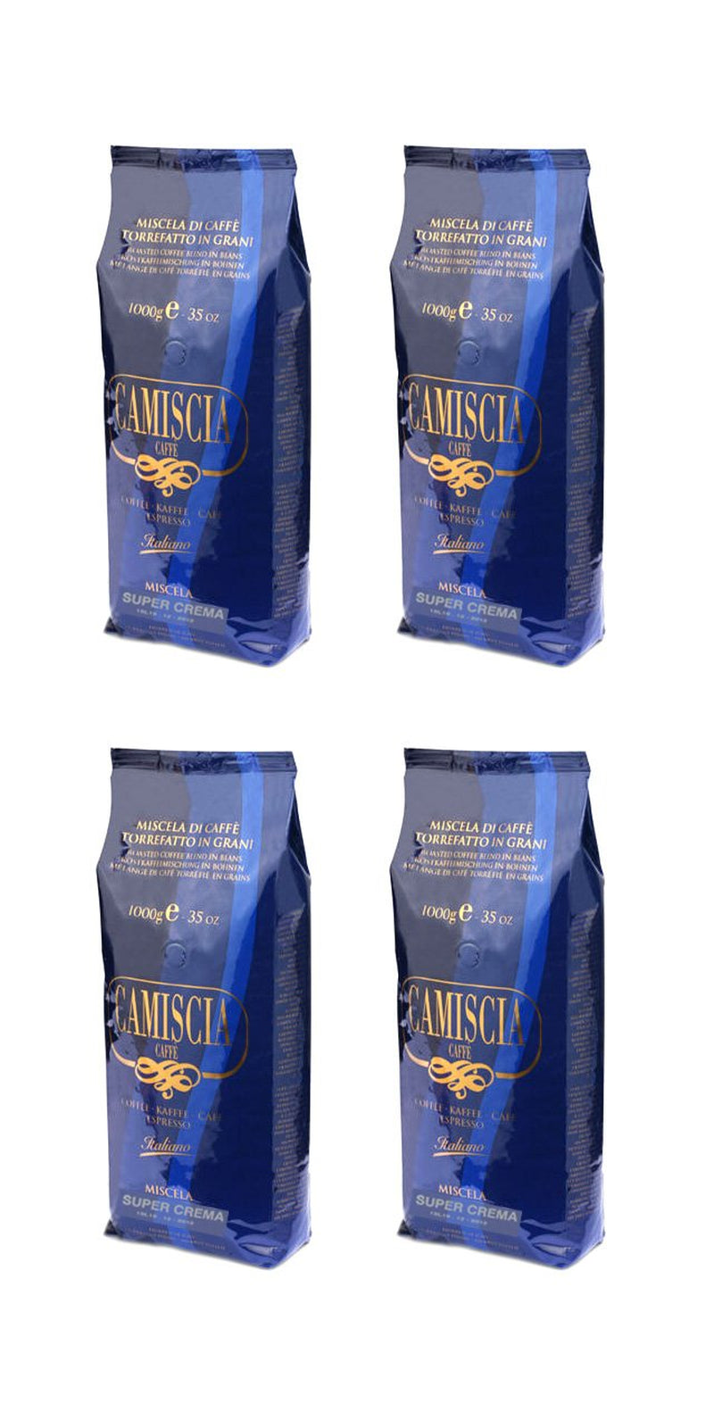 Koffiebonen Miscela Super Crema 4 kg, voordelige verpakking (4 pakken x 1000 g)