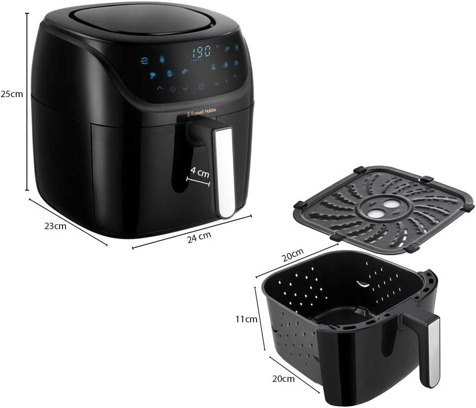 Russell Hobbs Air Fryer L 4L Rapid Airfryer, 7 kookfuncties, 10 programma's Huishoudelijke apparaten Naty Shop