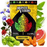 Yerba Mate-thee met Ashwagandha 500G - Braziliaanse Mate-thee met Ashwagandha en geneeskrachtige kruiden - Geen kunstmatige toevoegingen, natuurlijke smaak | Loose Mate groene thee 0,5 kg met geneeskrachtige planten