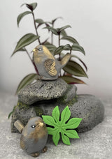 Set van 3 eetbare suikerdecoraties, Exotische vogels Suikerpastadecoraties Nati Shop