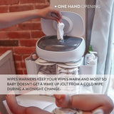 Prince Lionheart EVO Wipe Warmer voor baby Wegwerp vochtige doekjes met verwarmend nachtlampje Ever-Fresh-systeem (EU-adapters) 1 stuk (1 pak)
