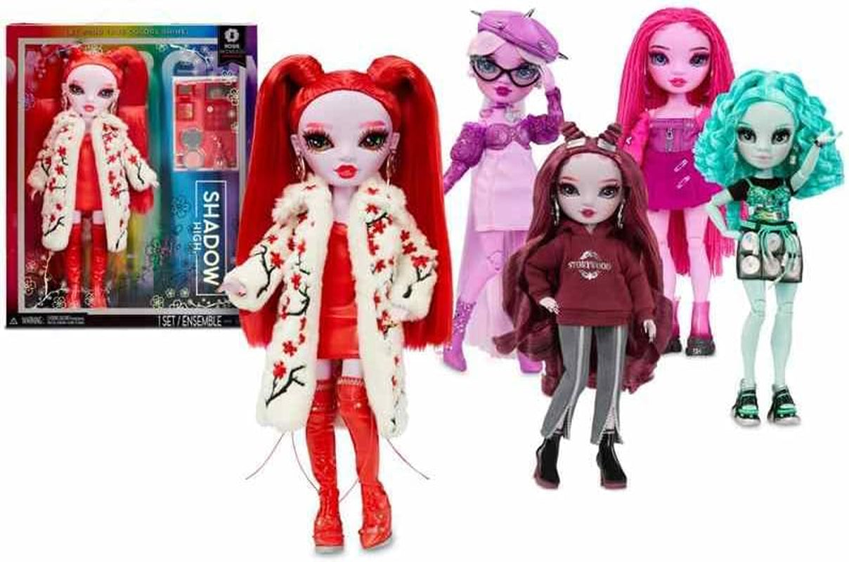 Rainbow High Shadow High Series 3 - Scarlett Rose - Maroon Fashion Doll - Modieuze outfit en meer dan 10 kleurrijke speelaccessoires - Ideaal voor 4-12-jarigen en verzamelaars