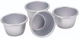 Kitchencraft Mini Puddingvormen Geanodiseerd Aluminium 7,5 cm Set van 4 Zilveren Bakvormen & Dienbladen Naty Shop