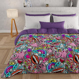 PETTI Artigiani Italiani - Winterquilt, Winterquilt, Eenvoudige quilt, Dubbelzijdig, Monocolor en digitaal printen, 100% hypoallergene microvezel, Made in Italy