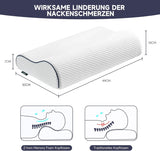 Z-Hom neksteunkussen, traagschuimkussen, zijslaapkussen, ergonomisch kussen, anti-snurkkussen, orthopedisch slaapkussen, afneembare hoes (49 x 30 x 7/10 cm) Cervicale orthopedische kussens Naty Shop