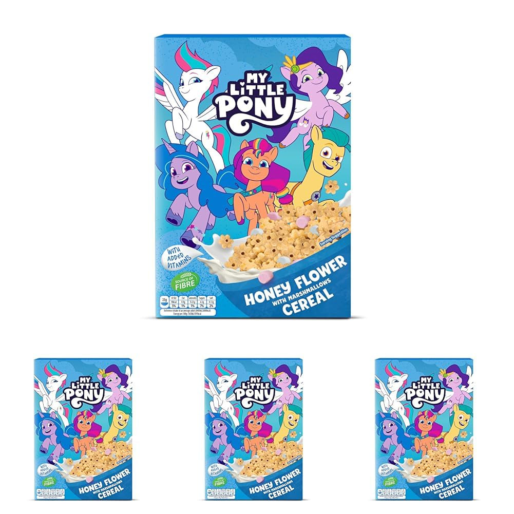 Hot Wheels Honey Loops Krokant volkoren ontbijtgranen met toegevoegde vitaminen, 1 pak (1 x 375 g)