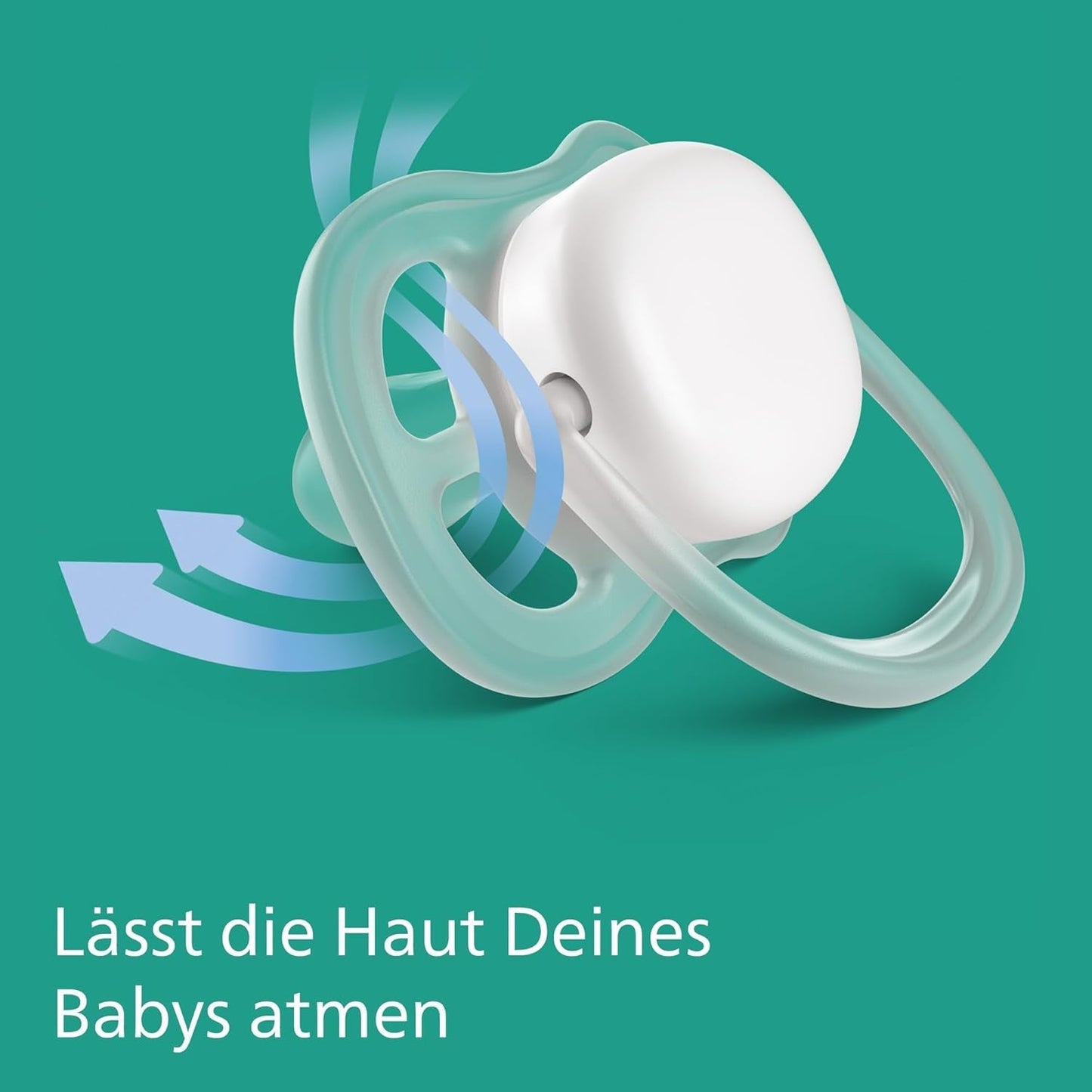 Philips AVENT ultra air-fopspenen - verpakking van 4 BPA-vrije, ademende fopspenen voor baby's tussen 0 en 6 maanden, inclusief draagtas en sterilisatie, kleur zon/regenboog (model SCF085/65)