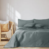 Ameliahome Sprei met pompons 220X240 Cm Dubbelzijdige sprei Ultrasoon Quilten Polyester Meadore Grijs Bedden en Dekens Besuche den AmeliaHome-Store Meadore grijs 220X240 Cm