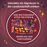 KOSMOS 684853 Den Tiefen Des Vulkans avonturenpuzzel, 258 stukjes, interactieve avonturenpuzzel voor kinderen vanaf 8 jaar, ontdek een avonturenverhaal met elk puzzelstukje puzzel Naty Shop